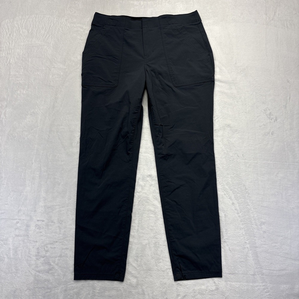 Eddie Bauer Women's 8 Travel Pants Gray Stretch Outdoor Comfort Fit